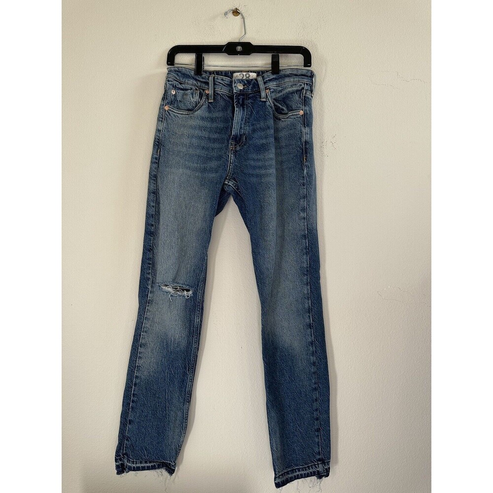 Free People Jeans Womens 28 Slim Boyfriend We The Free Ripped knee Demin Casual
